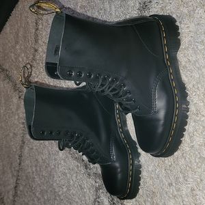 Dr Martens 1490 10 eye bex boots in black